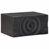 vidaXL Table de chevet faite main Noir 40 x 30 x 20 cm