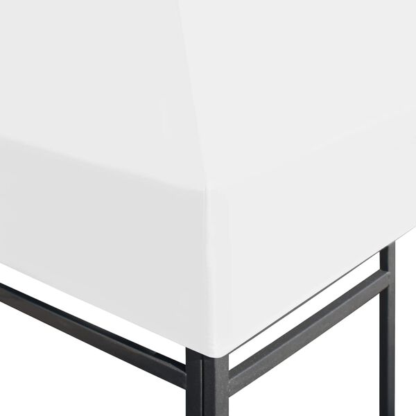 vidaXL Toile de toit de belvédère 270 g/m² 3x3 m Blanc