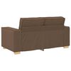 vidaXL Canapé 2 places Marron 120 cm Tissu