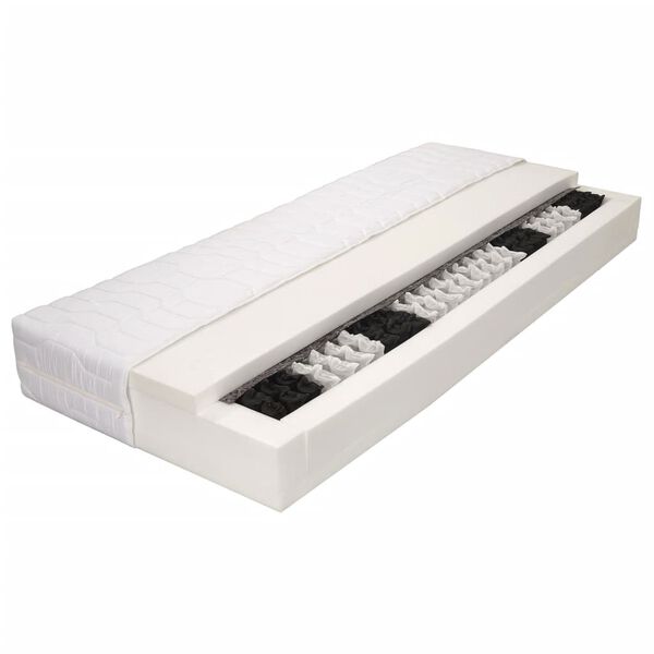 vidaXL Matelas 120 x 200 cm 7 zones Ressort ensach&eacute; 20 cm H3
