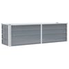 vidaXL Lit sur&eacute;lev&eacute; de jardin Acier galvanis&eacute; 160x40x45 cm Gris