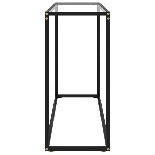 vidaXL Table console Transparent 100x35x75 cm Verre trempé