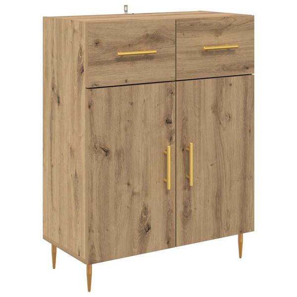 vidaXL Buffet Ch&ecirc;ne artisanal 69,5 x 34 x 90 cm Bois d'ing&eacute;nierie