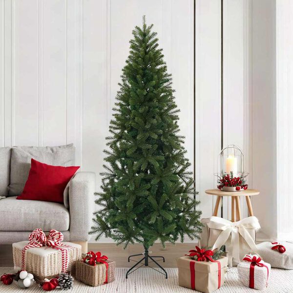 vidaXL Sapin de Noël artificiel Vert 180 cm PVC, PE et acier