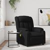 vidaXL Fauteuil de massage inclinable noir similicuir