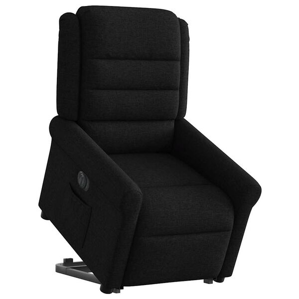 vidaXL Fauteuil inclinable &eacute;lectrique noir tissu