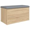 vidaXL Banc de rangement Ch&ecirc;ne Sonoma 82x42x45 cm Bois d'ing&eacute;nierie