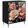 vidaXL Commode BORNE Imprim&eacute; pivoine l&eacute;g&egrave;re 66 x 36,5 x 76 cm