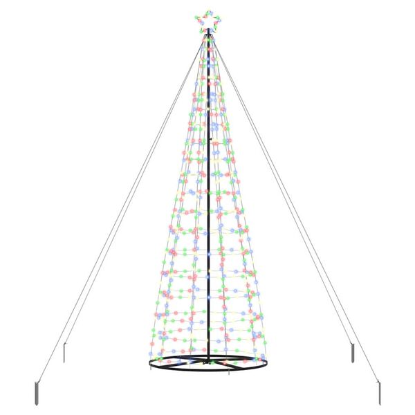 vidaXL Arbre de No&euml;l LED avec 800 LED Multicolore 400 cm Fer