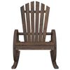 vidaXL Chaises &agrave; bascule Adirondack lot de 2 bois de sapin massif