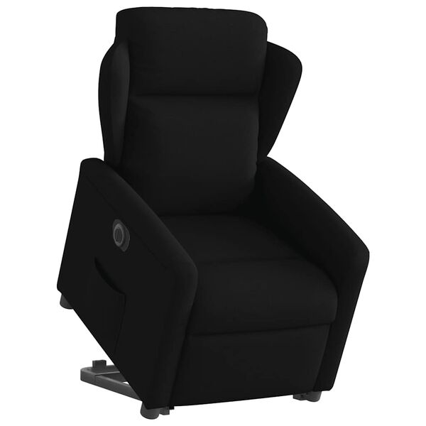 vidaXL Fauteuil inclinable &eacute;lectrique noir tissu