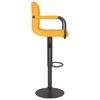 vidaXL Tabouret de bar Jaune moutarde Tissu