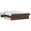 vidaXL Cadre de lit sans matelas ch&ecirc;ne marron 150x200 cm