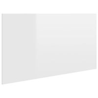 vidaXL Tête de lit Blanc brillant 160x1,5x80 cm Bois d'ingénierie