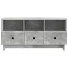 vidaXL Meuble TV Gris b&eacute;ton 102 x 34,5 x 50 cm Bois d'ing&eacute;nierie