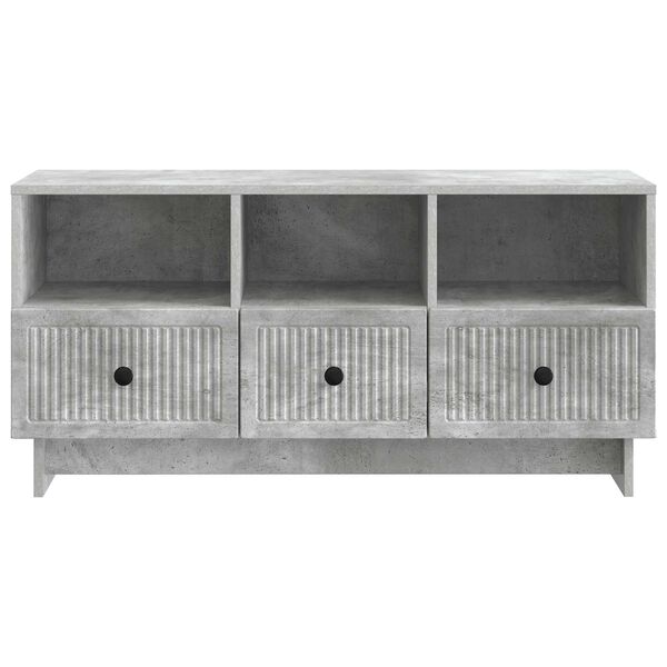 vidaXL Meuble TV Gris b&eacute;ton 102 x 34,5 x 50 cm Bois d'ing&eacute;nierie