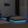 vidaXL Cadre de lit à LED sans matelas 90x190 cm bois massif