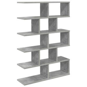 vidaXL &Eacute;tag&egrave;re Murale Gris b&eacute;ton 70 x 20 x 100 cm Bois d'ing&eacute;nierie