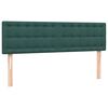 vidaXL Sommier &agrave; lattes de lit et matelas vert fonc&eacute; 140x220cm velours