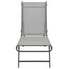 vidaXL Chaises longues lot de 2 Textil&egrave;ne et acier