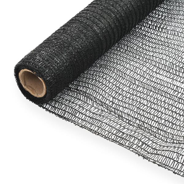 vidaXL Filet de protection agricole PEHD 1 x 100 m Noir