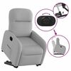 vidaXL Fauteuil inclinable &eacute;lectrique gris nuage tissu
