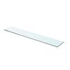 vidaXL Panneau pour &eacute;tag&egrave;re Verre transparent 70 x 12 cm