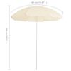 vidaXL Parasol de jardin avec m&acirc;t en acier sable 180 cm