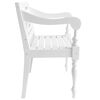 vidaXL Chaises Batavia lot de 2 blanc bois d'acajou massif