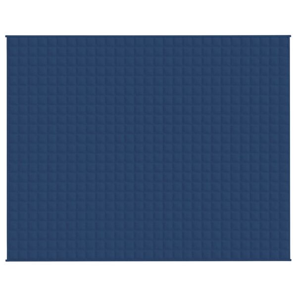 vidaXL Couverture lest&eacute;e Bleu 235x290 cm 15 kg Tissu