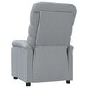 vidaXL Fauteuil inclinable Gris clair Tissu