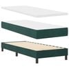 vidaXL Lit &agrave; ressorts avec matelas Vert fonc&eacute; 80 x 200 cm Velours