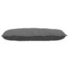 vidaXL Coussin de Dos Gris fonc&eacute; 100 x 50 cm Tissu en microfibre