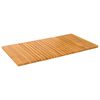 vidaXL Tapis de bain Marron 100 x 55 cm Bois d'Acacia Massif