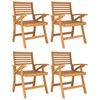 vidaXL Chaises de jardin lot de 4 58x58x87 cm bois massif d'acacia