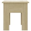vidaXL Table basse chêne sonoma 40x40x42 cm bois d'ingénierie