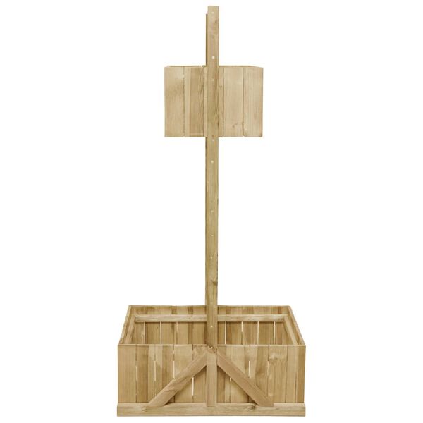 vidaXL Jardini&egrave;re en treillis Bois de pin impr&eacute;gn&eacute;