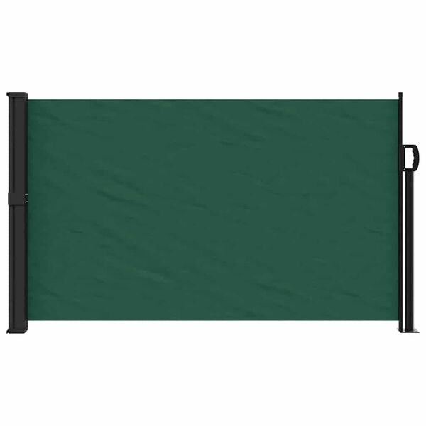 vidaXL Auvent latéral rétractable vert foncé 120x600 cm