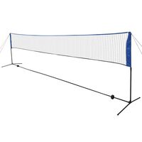 vidaXL Filet de badminton avec volants 600 x 155 cm