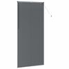 vidaXL Store de Fenêtre avec des rideaux Gris foncé Aluminium