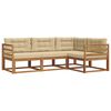 vidaXL Ensemble de canap&eacute;s d'ext&eacute;rieur 4 pc Naturel et Beige
