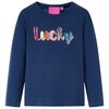 vidaXL T-shirt enfants &agrave; manches longues bleu marine 116