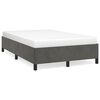 vidaXL Cadre de lit sans matelas gris fonc&eacute; 120x190 cm velours