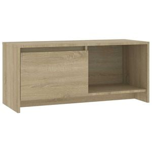 vidaXL Meuble TV Ch&ecirc;ne sonoma 90x35x40 cm Bois d'ing&eacute;nierie
