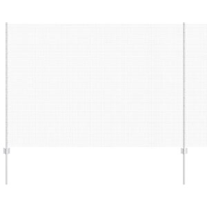 vidaXL Cl&ocirc;ture avec poteau Argent&eacute;