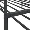 vidaXL Lit de jour avec gigogne sans matelas noir 107x203 cm acier