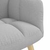 vidaXL Chaise de relaxation avec repose-pieds gris nuage tissu