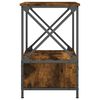 vidaXL Table de chevet chêne fumé 50x41x65 cm bois d'ingénierie