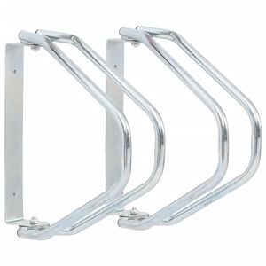 vidaXL Support de bicyclette mural 2 pcs acier galvanis&eacute;