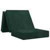 vidaXL Canap&eacute;-lit pliable 190 x 75 x 15 cm Vert fonc&eacute;